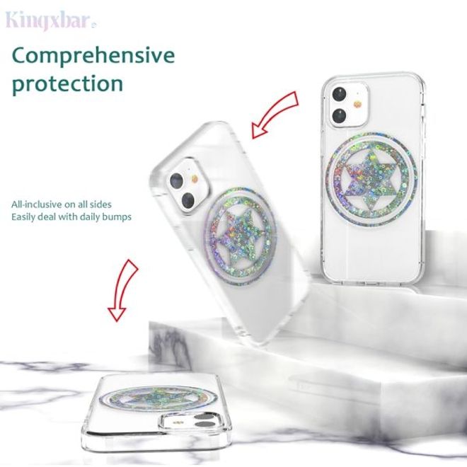 Kingxbar - iPhone 12 / iPhone 12 Pro MagSafe Schutzhülle - Guardian Star Series - transparent