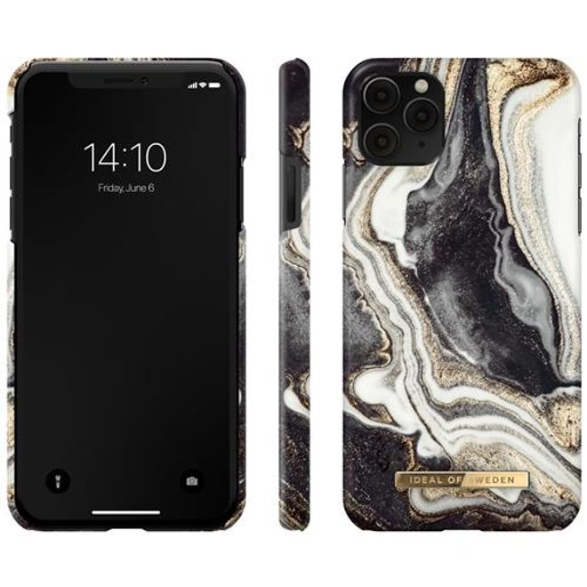 iDeal of Sweden - iPhone 11 Pro Max / XS Max Hülle - Printed Case - Golden Ash Marble