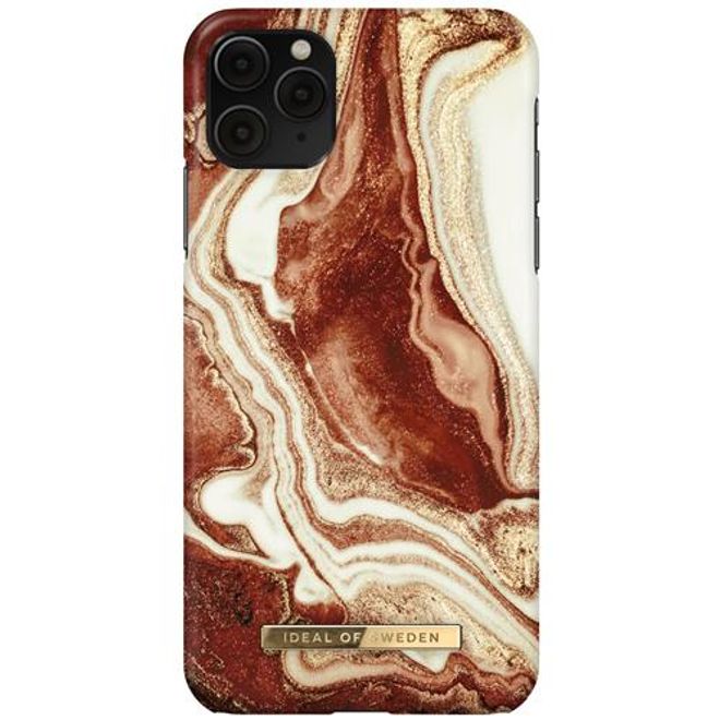 iDeal of Sweden - iPhone 11 Pro Max / XS Max Hülle - Printed Case - Golden Rusty Marble