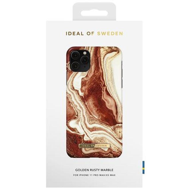 iDeal of Sweden - iPhone 11 Pro Max / XS Max Hülle - Printed Case - Golden Rusty Marble