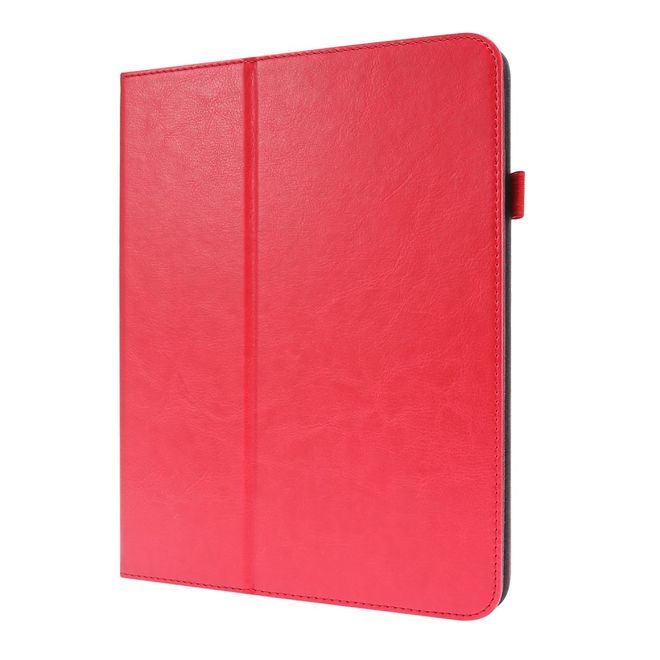 iPad Air (2022 / 2020) / iPad Pro 11 (2022 / 2021 / 2020) Crazy Horse Leather Case - with Stand Function - Red