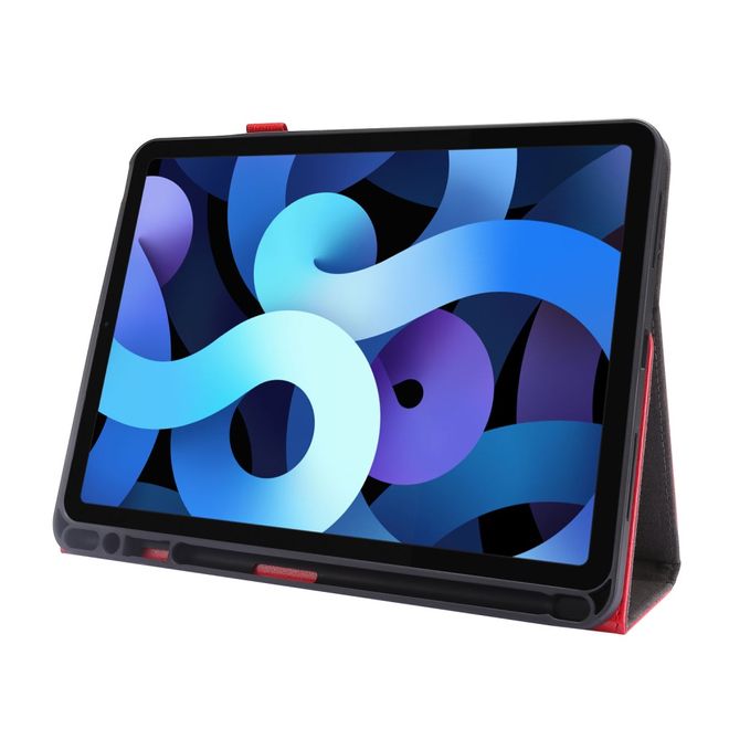 iPad Air (2022 / 2020) / iPad Pro 11 (2022 / 2021 / 2020) Crazy Horse Leather Case - with Stand Function - Red