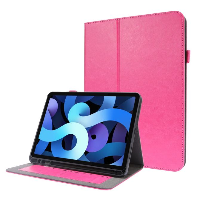 iPad Air (2022 / 2020) / iPad Pro 11 (2022 / 2021 / 2020) Crazy Horse Leather Case - with Stand Function - Pink