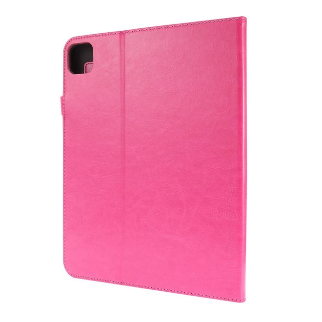 iPad Air (2022 / 2020) / iPad Pro 11 (2022 / 2021 / 2020) Crazy Horse Leather Case - with Stand Function - Pink
