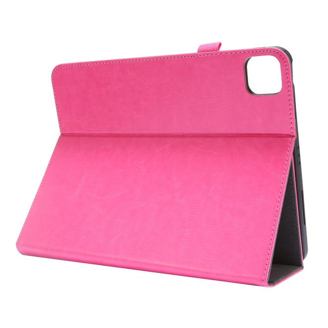 iPad Air (2022 / 2020) / iPad Pro 11 (2022 / 2021 / 2020) Crazy Horse Leather Case - with Stand Function - Pink
