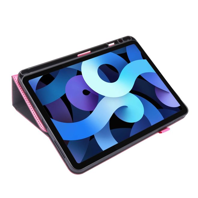 iPad Air (2022 / 2020) / iPad Pro 11 (2022 / 2021 / 2020) Crazy Horse Leather Case - with Stand Function - Pink