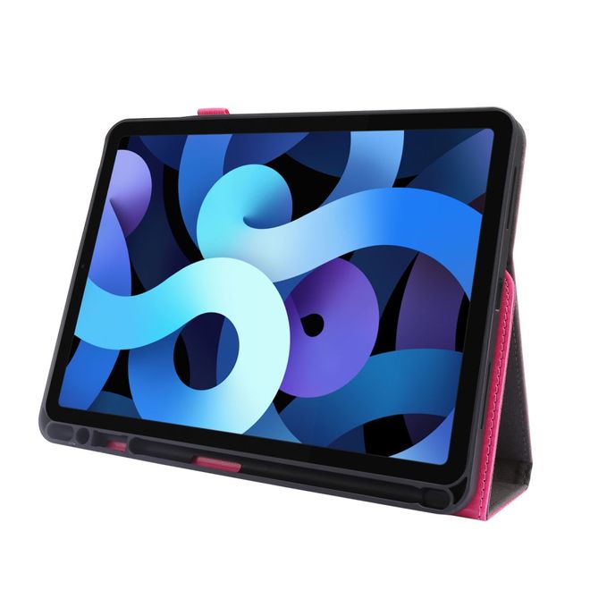 iPad Air (2022 / 2020) / iPad Pro 11 (2022 / 2021 / 2020) Crazy Horse Leather Case - with Stand Function - Pink