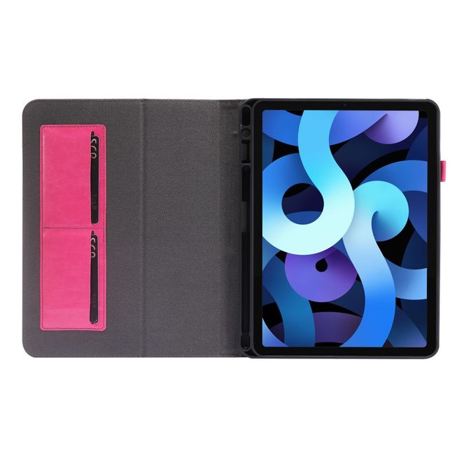 iPad Air (2022 / 2020) / iPad Pro 11 (2022 / 2021 / 2020) Crazy Horse Leather Case - with Stand Function - Pink