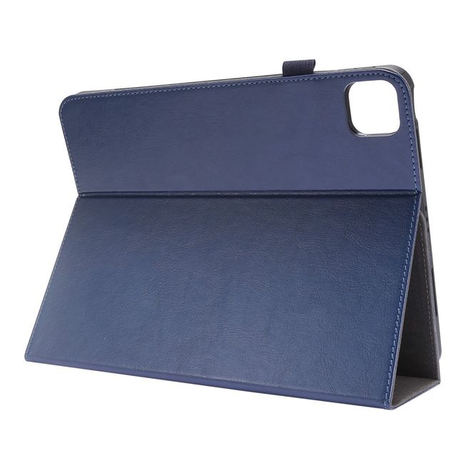 iPad Air (2022 / 2020) / iPad Pro 11 (2022 / 2021 / 2020) Crazy Horse Leather Case - with Stand Function - Blue