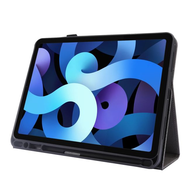iPad Pro 12.9 (2020) Crazy Horse Leather Case - with Stand Function - Black