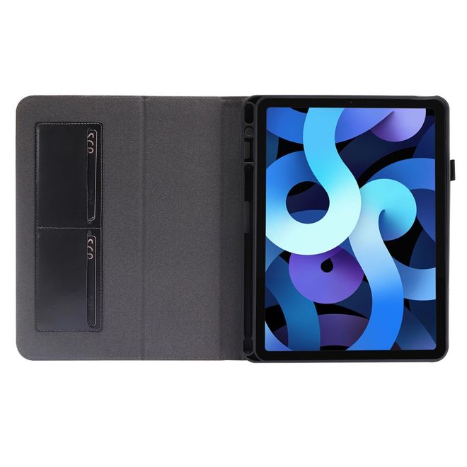 iPad Pro 12.9 (2020) Crazy Horse Leather Case - with Stand Function - Black