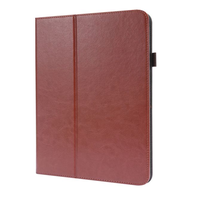 iPad Pro 12.9 (2020) Crazy Horse Leather Case - with Stand Function - Brown