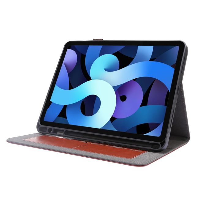 iPad Pro 12.9 (2020) Crazy Horse Leather Case - with Stand Function - Brown
