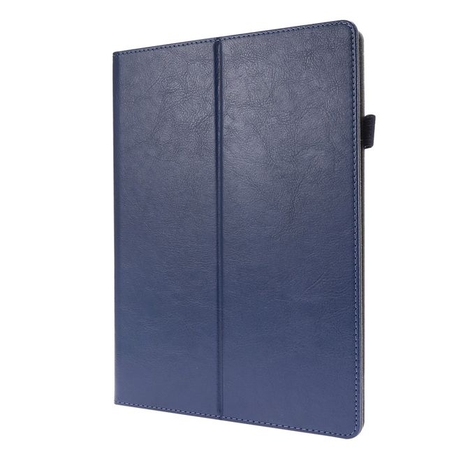 iPad 10.2 (2021 / 2020 / 2019) Crazy Horse Leather Case - with Stand Function - Blue