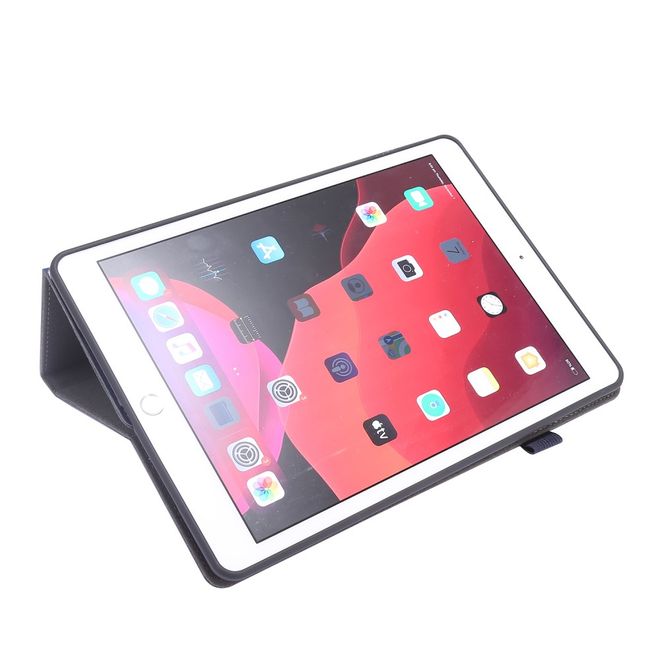 iPad 10.2 (2021 / 2020 / 2019) Crazy Horse Leather Case - with Stand Function - Blue