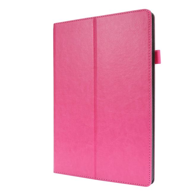 iPad 10.2 (2021 / 2020 / 2019) Crazy Horse Leder Hülle - Case mit Standfunktion - pink