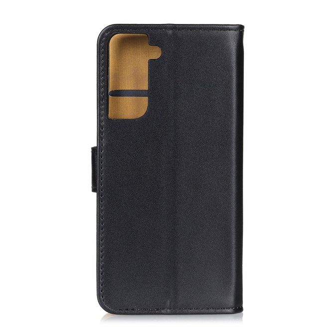 Samsung Galaxy S21+ Handy Hülle - Classic II Leder Bookcover Series - schwarz