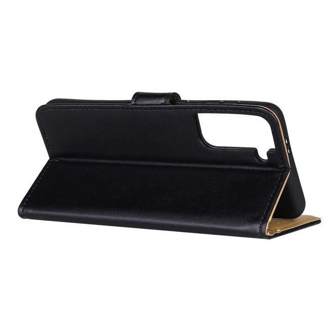 Samsung Galaxy S21+ Handy Hülle - Classic II Leder Bookcover Series - schwarz