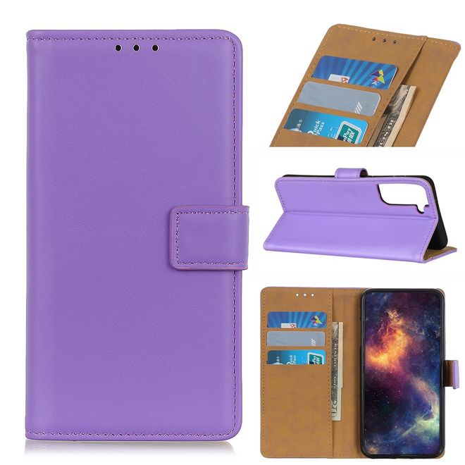 Samsung Galaxy S21+ Handy Hülle - Classic II Leder Bookcover Series - purpur