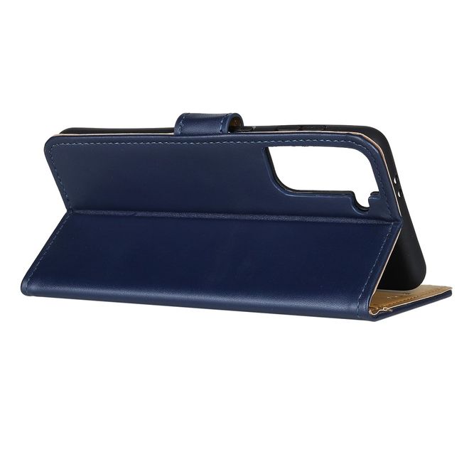 Samsung Galaxy S21+ Handy Hülle - Classic II Leder Bookcover Series - dunkelblau
