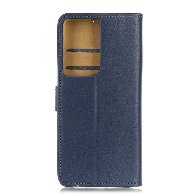 Samsung Galaxy S21 Ultra Handy Hülle - Classic II Leder Bookcover Series - dunkelblau
