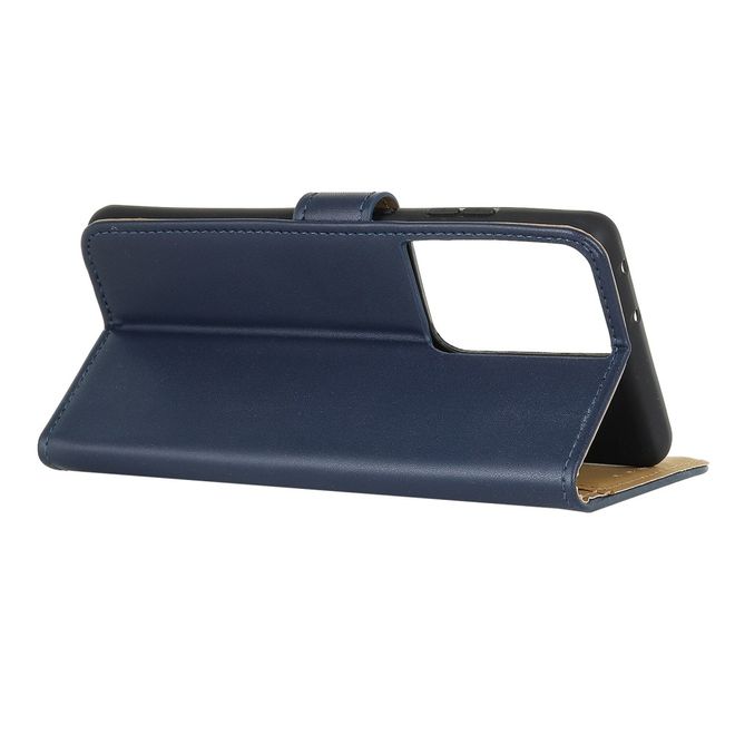 Samsung Galaxy S21 Ultra Handy Hülle - Classic II Leder Bookcover Series - dunkelblau