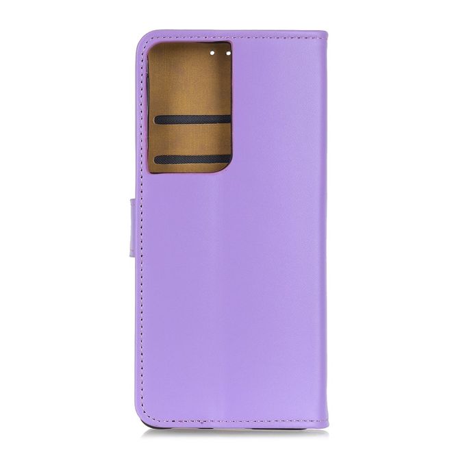Samsung Galaxy S21 Ultra Handy Hülle - Classic II Leder Bookcover Series - purpur
