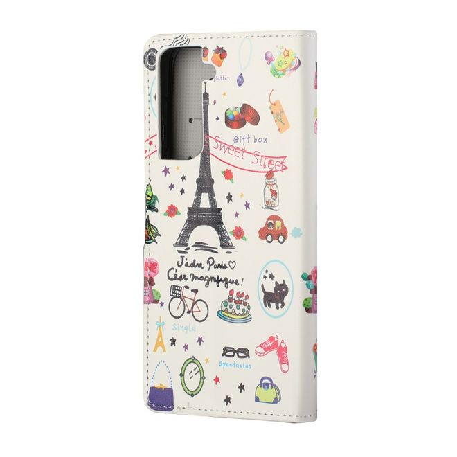 Samsung Galaxy S21 Handy Hülle - Leder Bookcover Image Series - Paris