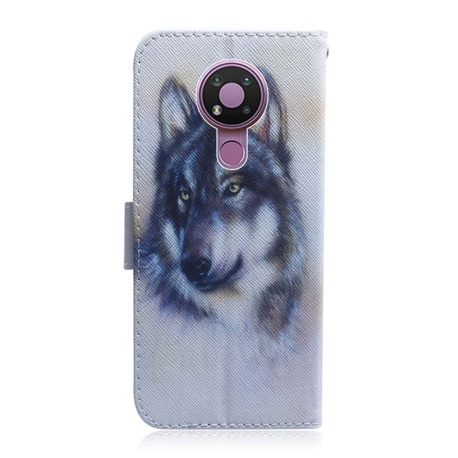 Nokia 3.4 Handy Hülle - Leder Bookcover Image Series - Husky