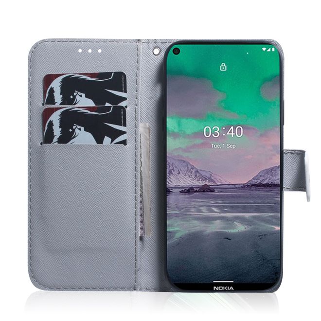 Nokia 3.4 Handy Hülle - Leder Bookcover Image Series - Husky
