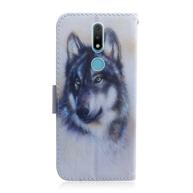 Nokia 2.4 Handy Hülle - Leder Bookcover Image Series - Husky