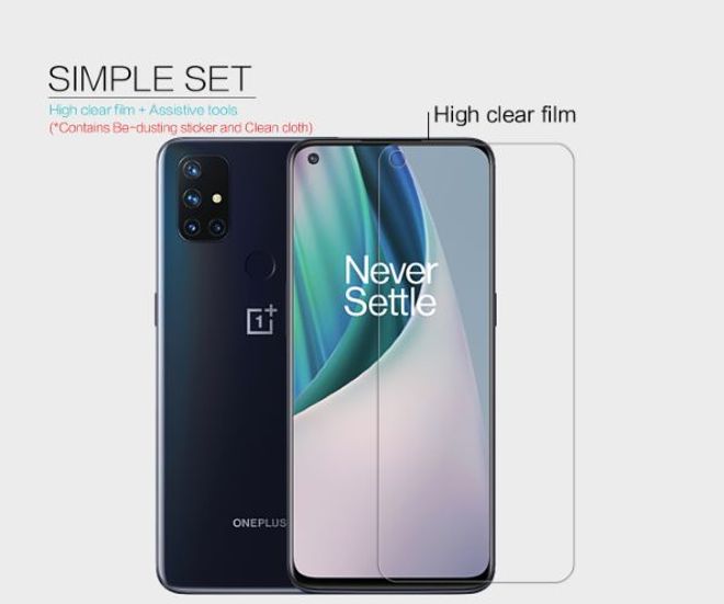 Nillkin - OnePlus Nord N10 5G Schutzfolie - Super Clear Whole Set Series