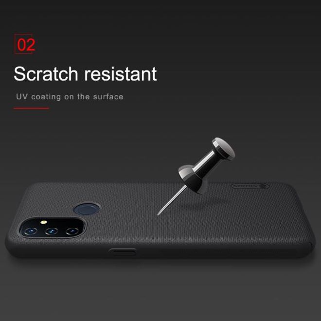 Nillkin - OnePlus Nord N100 Hülle - Plastik Case - Super Frosted Shield Series - rot