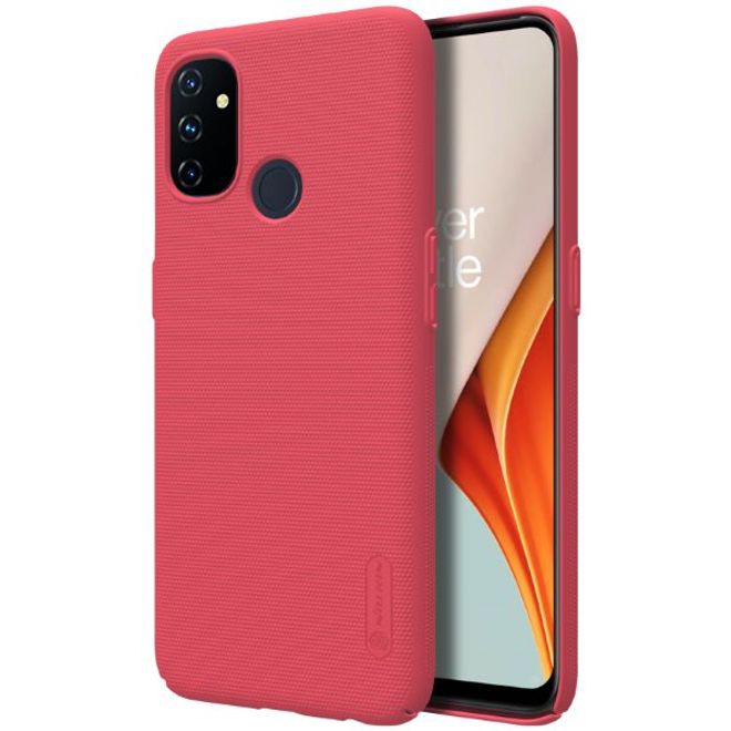 Nillkin - OnePlus Nord N100 Hülle - Plastik Case - Super Frosted Shield Series - rot