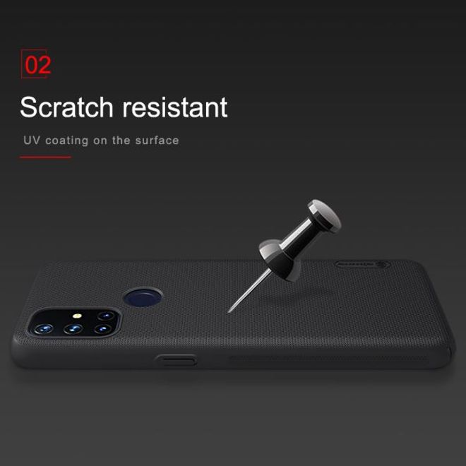 Nillkin - OnePlus Nord N10 5G Hülle - Plastik Case - Super Frosted Shield Series - rot