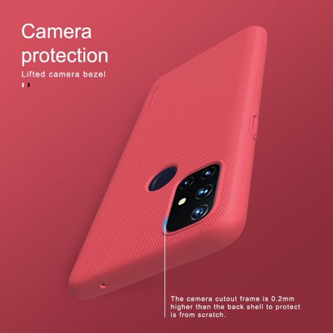 Nillkin - OnePlus Nord N10 5G Hülle - Plastik Case - Super Frosted Shield Series - rot