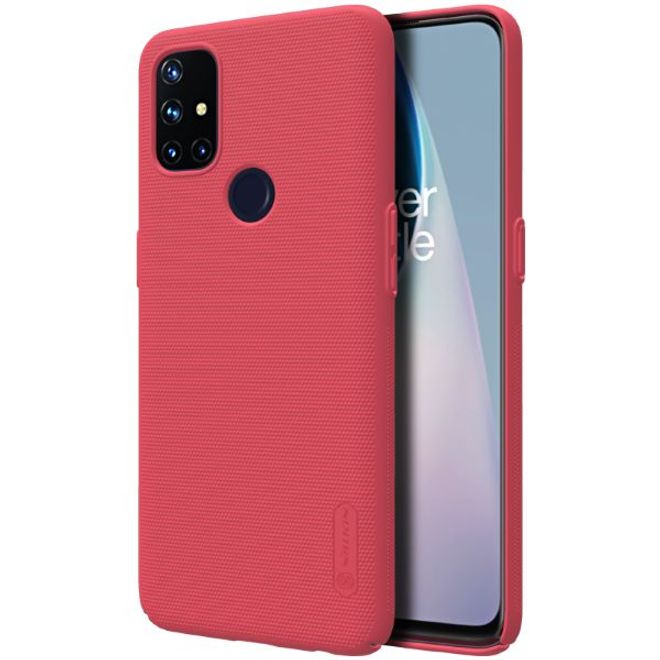 Nillkin - OnePlus Nord N10 5G Hülle - Plastik Case - Super Frosted Shield Series - rot