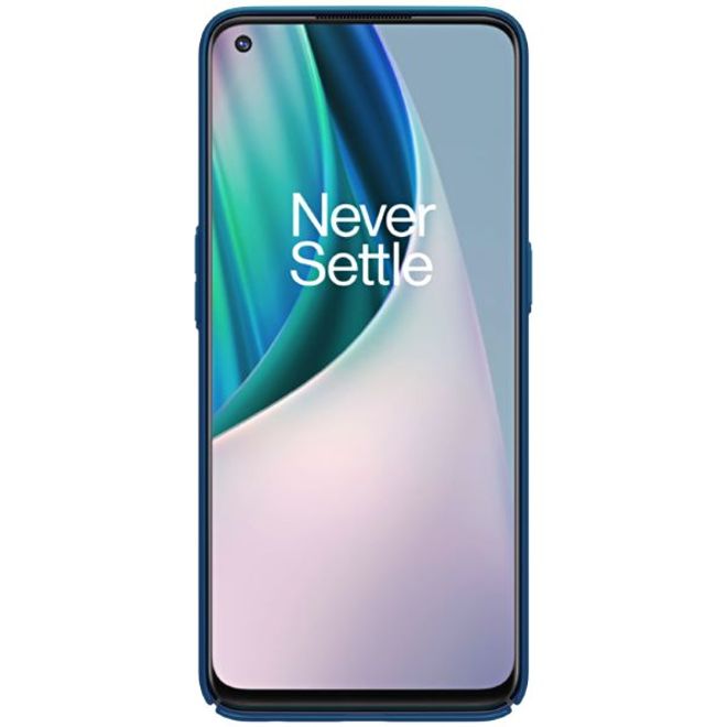 Nillkin - OnePlus Nord N10 5G Hülle - Plastik Case - Super Frosted Shield Series - blau