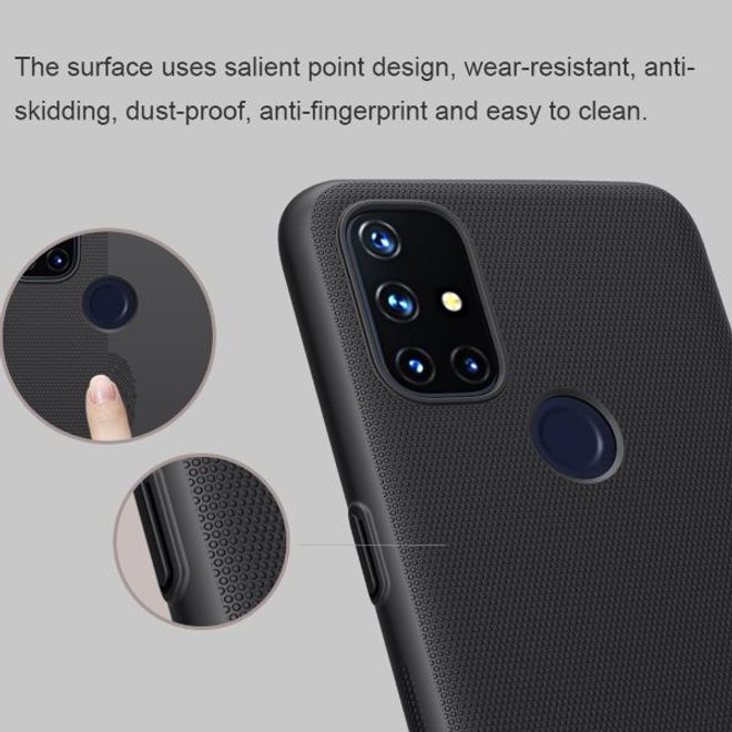 Nillkin - OnePlus Nord N10 5G Hülle - Plastik Case - Super Frosted Shield Series - blau