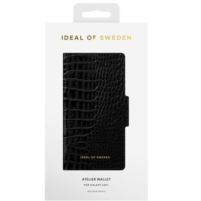 iDeal of Sweden - Samsung Galaxy S20+ Hülle, Designer Bookcover Neo Noir Croco - mehrfarbig