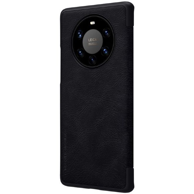 Nillkin - Huawei Mate 40 Pro Plus Hülle - Leder Book Case - Qin Series - schwarz
