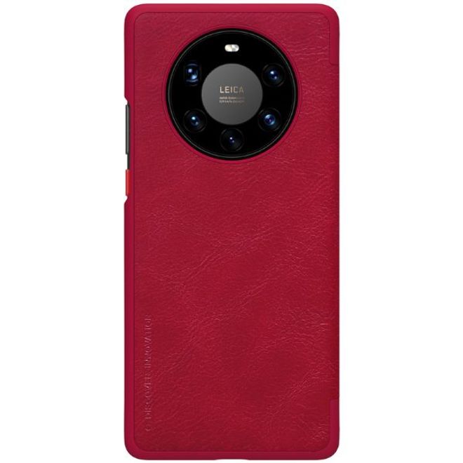 Nillkin - Huawei Mate 40 Pro Plus Hülle - Leder Book Case - Qin Series - rot