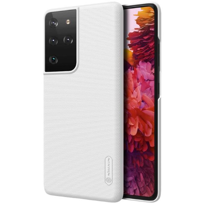 Nillkin - Samsung Galaxy S21 Ultra Hülle - Plastik Case - Super Frosted Shield Series - weiss