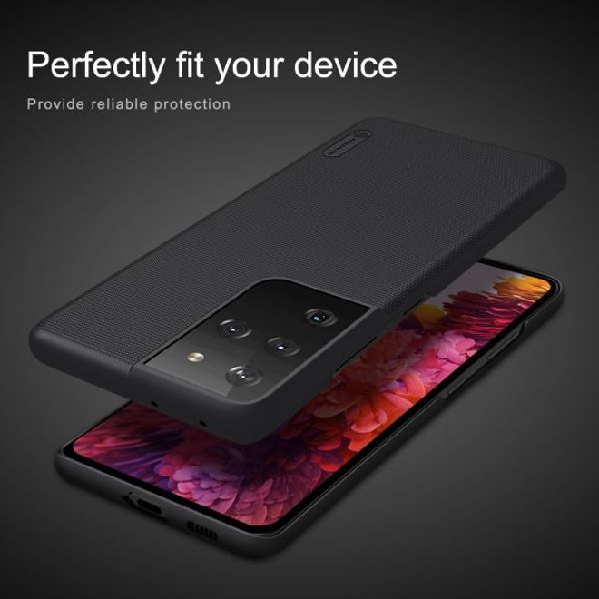 Nillkin - Samsung Galaxy S21 Ultra Hülle - Plastik Case - Super Frosted Shield Series - rot