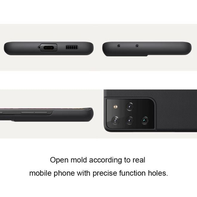 Nillkin - Samsung Galaxy S21 Ultra Hülle - Plastik Case - Super Frosted Shield Series - rot