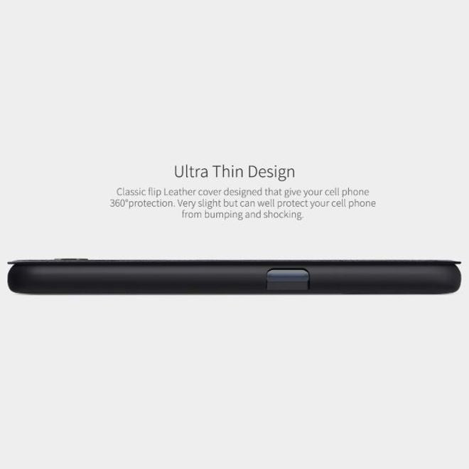 Nillkin - OnePlus Nord N10 5G Hülle - Leder Book Case - Qin Series - schwarz