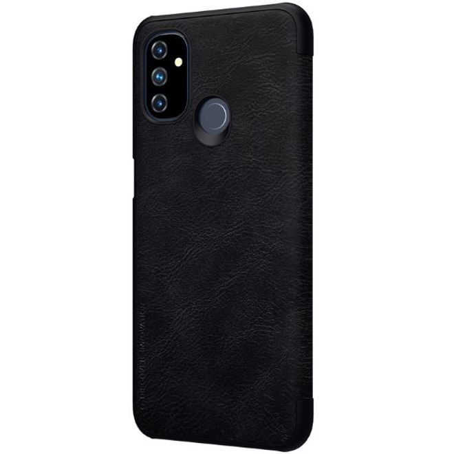 Nillkin - OnePlus Nord N100 Hülle - Leder Book Case - Qin Series - schwarz