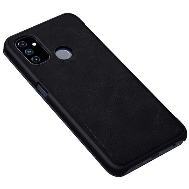 Nillkin - OnePlus Nord N100 Hülle - Leder Book Case - Qin Series - schwarz