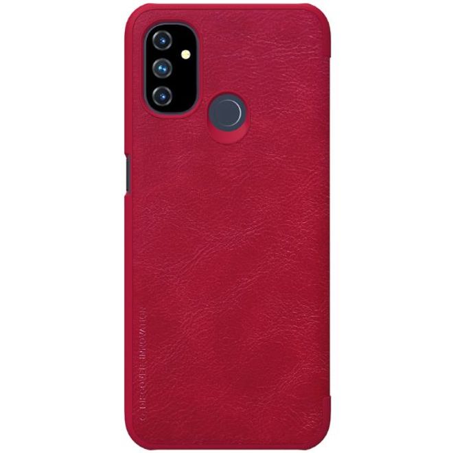 Nillkin - OnePlus Nord N100 Hülle - Leder Book Case - Qin Series - rot