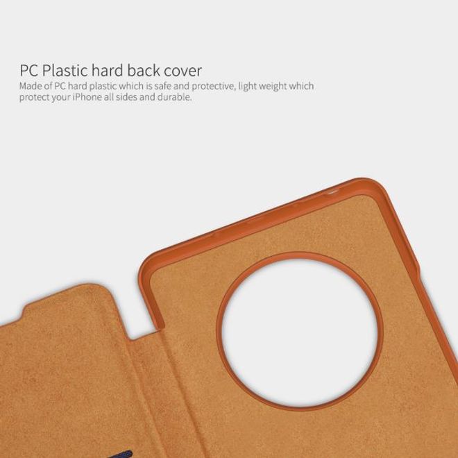 Nillkin - Huawei Mate 40 Hülle - Leder Book Case - Qin Series - schwarz